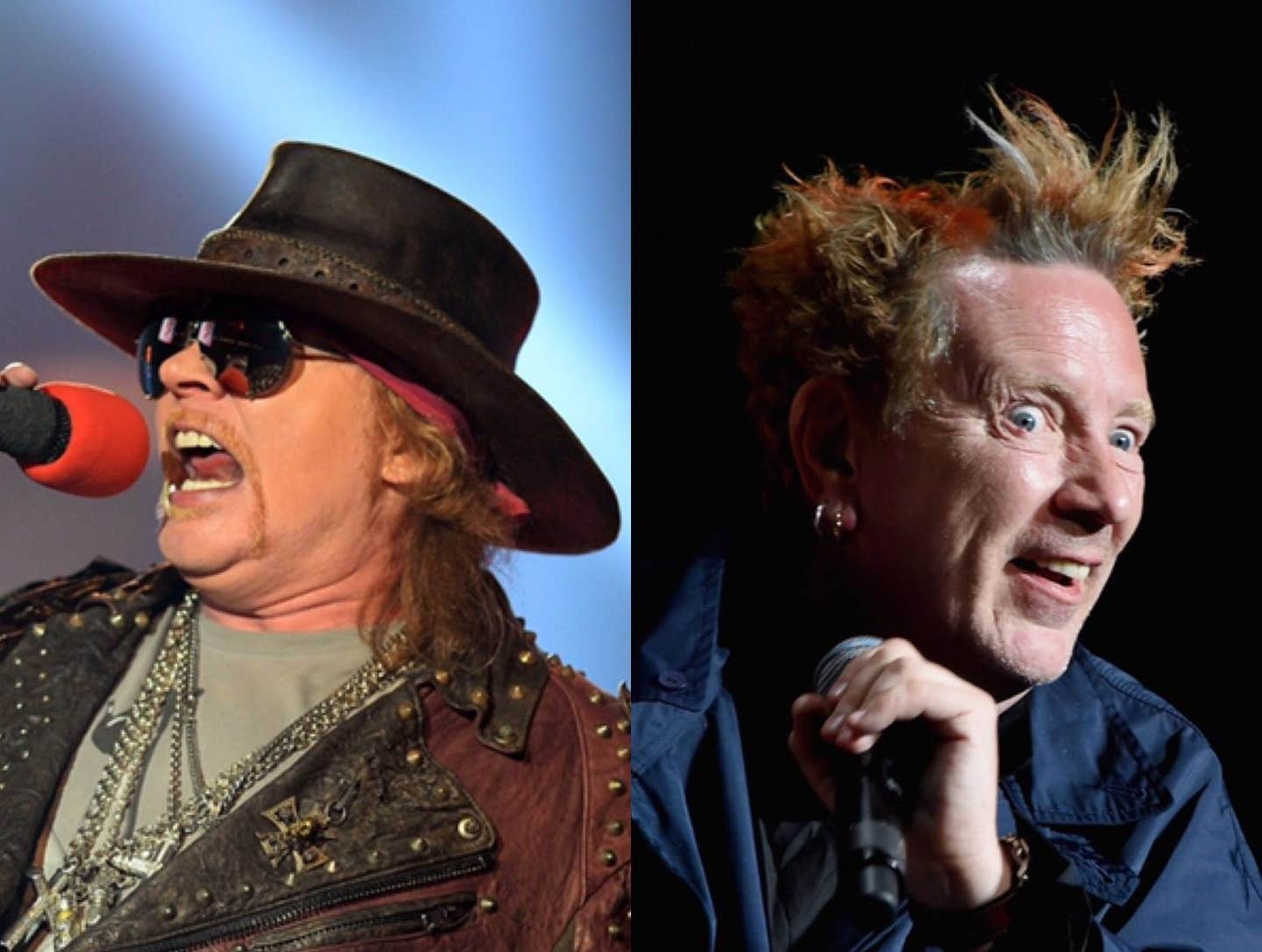 Axl Rose and John Lydon