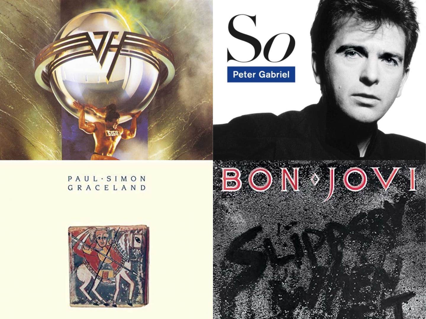 Van Halen, Peter Gabriel, Paul Simon and Bon Jovi