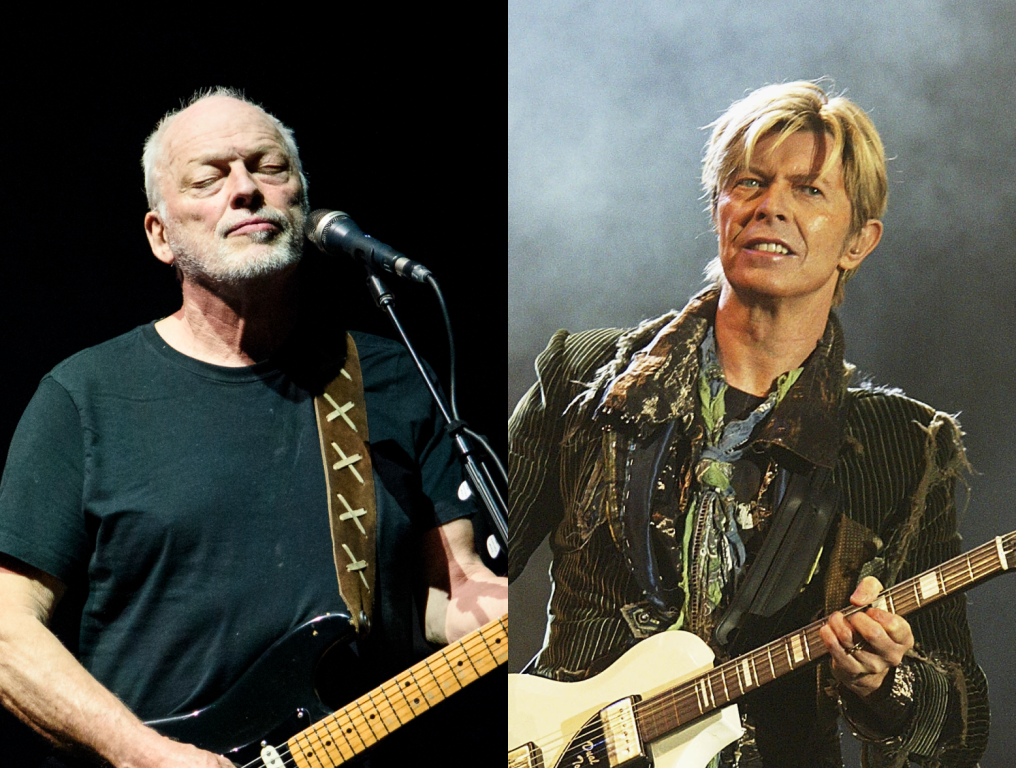 David Gilmour and David Bowie