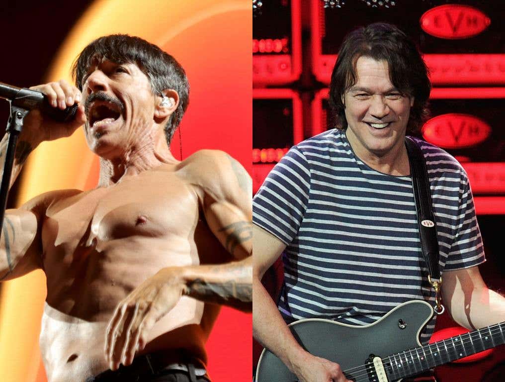 Anthony Kiedis and Eddie Van Halen