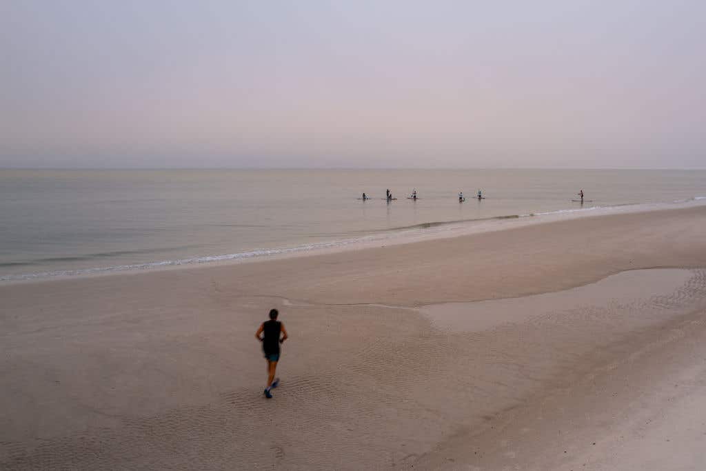 Following Devastating Storm, Florida Beaches Slowly Come Back. swimsuits are coming.