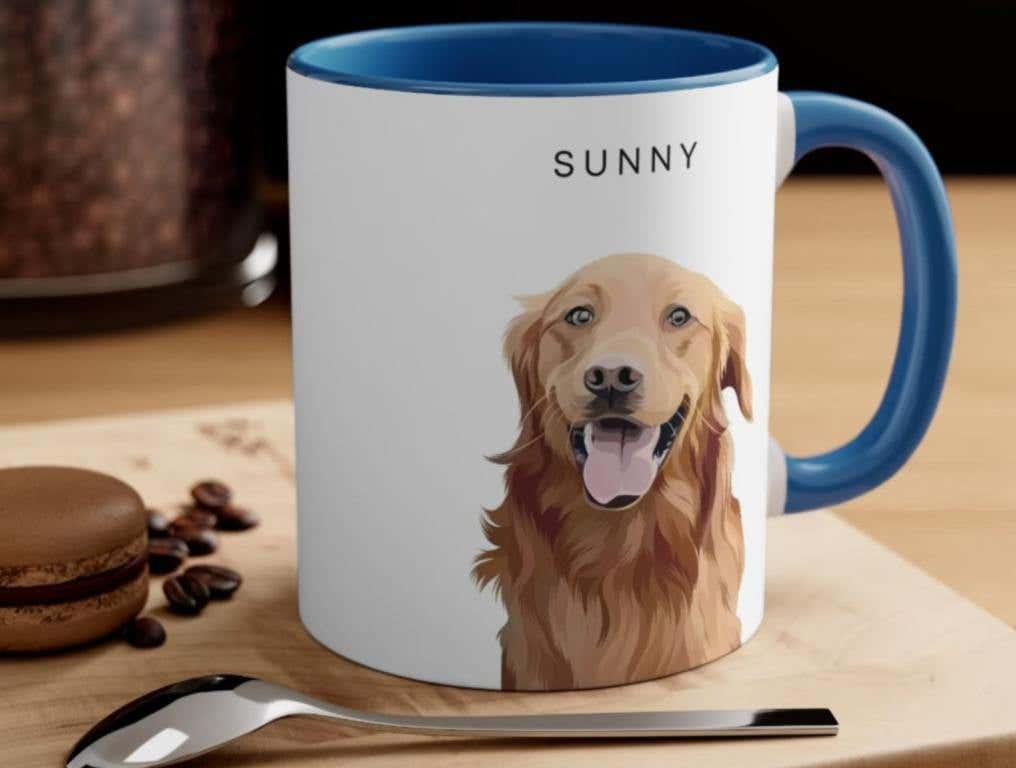 personalized dog coffee mug