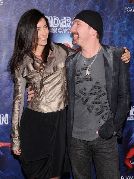 Morleigh Steinberg and The Edge of U2 attend &quot;Spider-Man Turn Off The Dark&quot; Broadway opening night at Foxwoods Theatre on June 14, 2011 in New York City.