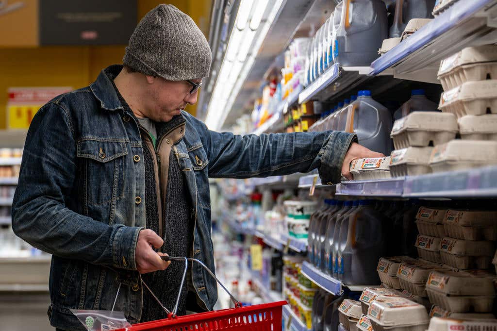 man shopping for eggs. People Are Taking A Risk With The 'I Heard About You' Trend