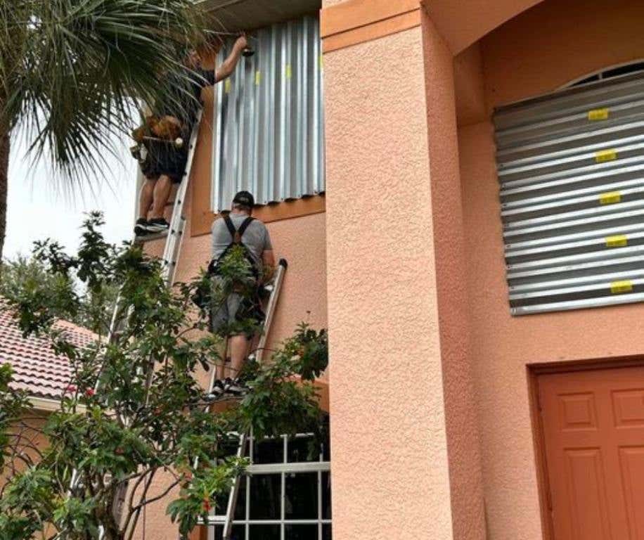 Southwest Florida prepares for Hurricane Milton by hanging shutters