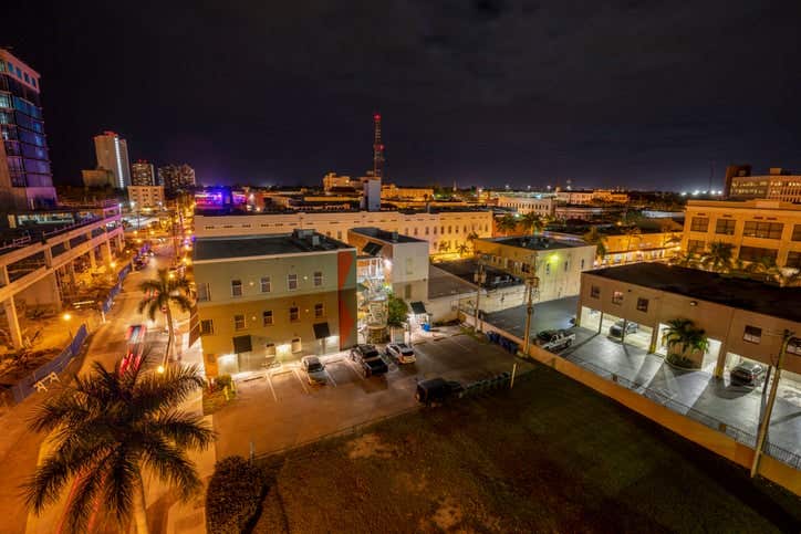 Architecture of Fort Myers. Fort Myers, Florida, USA.