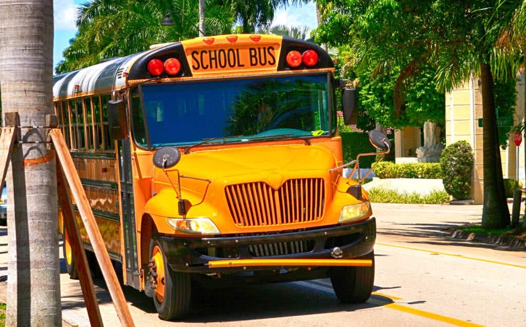 Lee School district school bus