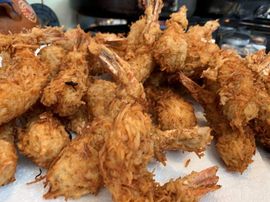 15 SWFL Weekend Events includes a seafood festival, here is a plate over flowing with breaded shrimp