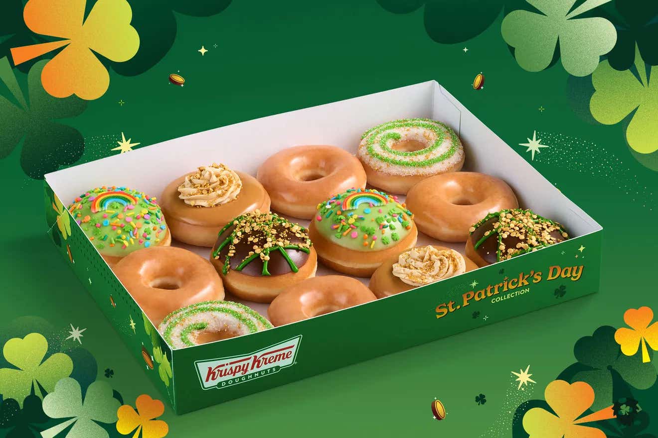 Krispy Kreme Launches St. Patrick’s Day Doughnuts, Offers Year of Free Treats