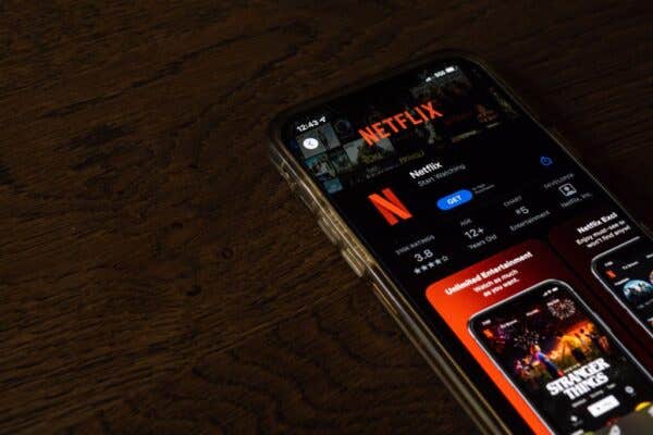 Netflix app on a smartphone