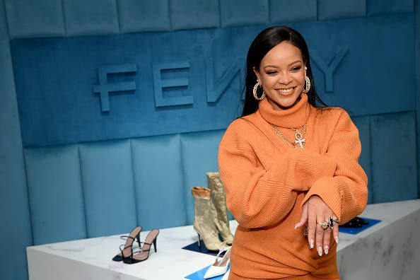 obyn Rihanna Fenty and Linda Fargo celebrate the launch of FENTY at Bergdorf Goodman