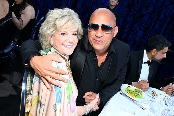 Elaine Wynn and Vin Diesel attend the Ninth Breakthrough Prize Ceremony at Academy Museum of Motion Pictures