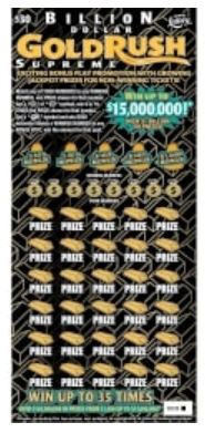 Gold Rush Supreme Florida Lottery ticket
