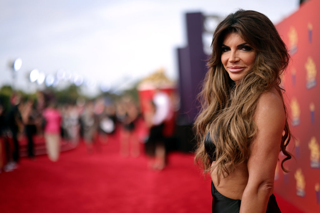 SANTA MONICA, CALIFORNIA: In this image released on June 5, Teresa Giudice attends the 2022 MTV Movie & TV Awards: UNSCRIPTED at Barker Hangar in Santa Monica, California and broadcast on June 5, 2022. (Photo by Emma McIntyre/Getty Images for MTV)