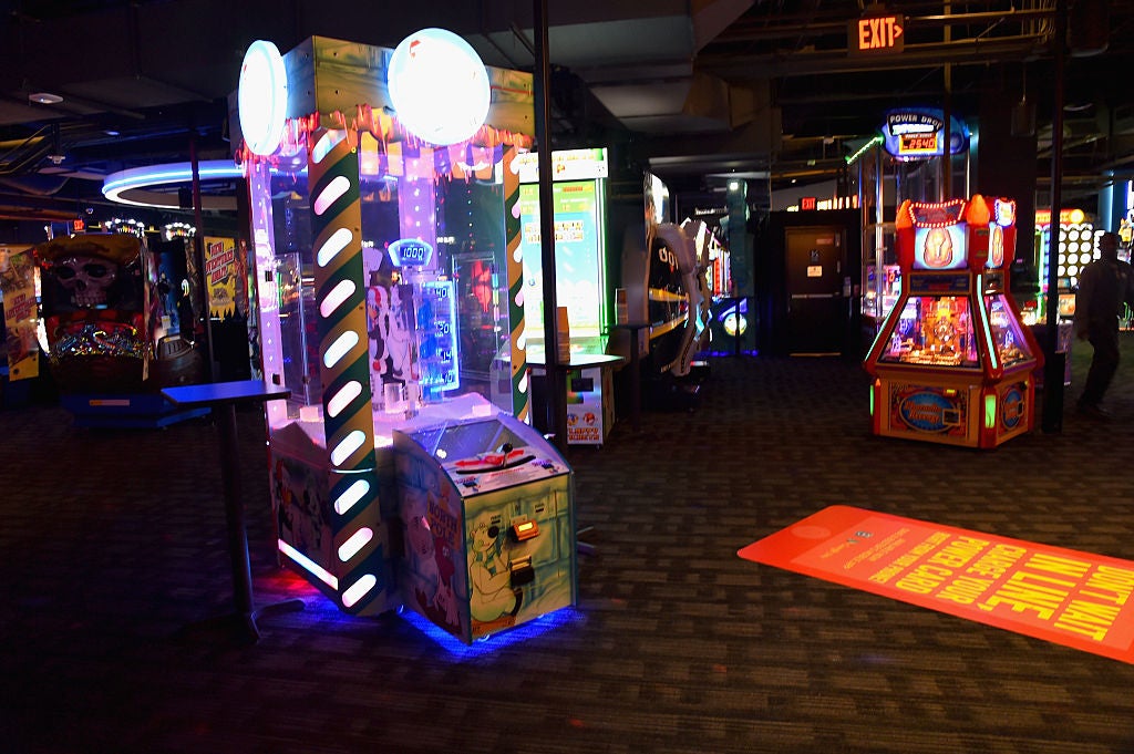 Arcade games at Dave & Buster's