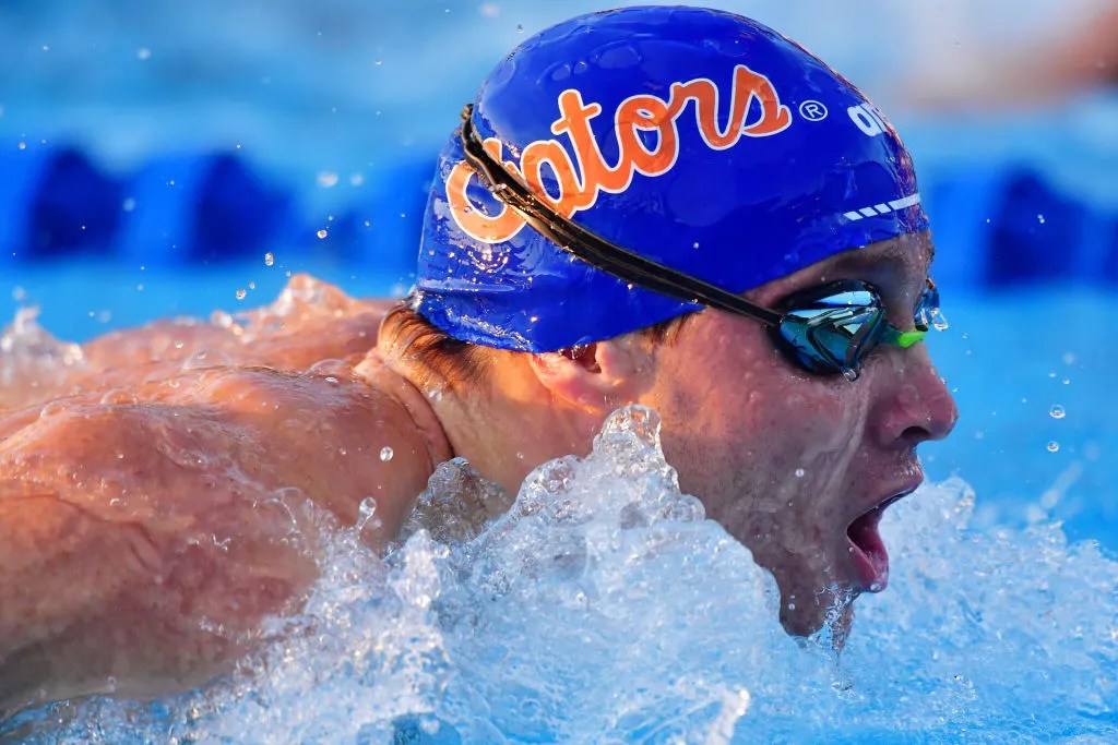 Robert Finke competes in heat 2 of the Men's 400 meter IM during the U.S. Open Championships at Selby Aquatic Center on November 13, 2020 in Sarasota, Florida. 